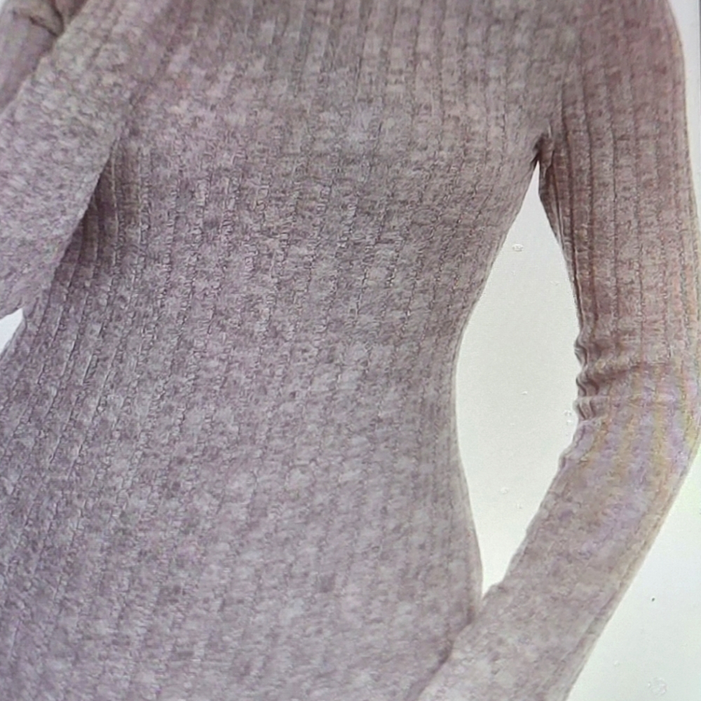 Women's long sleeve bodysuit ribbed knit